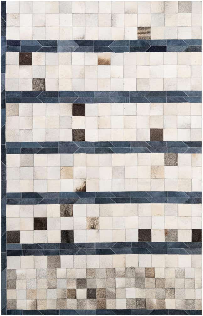 5' 1 x 7' 11 Cowhide - Patchwork Rug