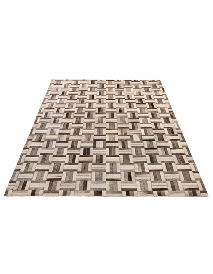 Detail image of 5' 5 x 8' 2 Cowhide - Patchwork Rug