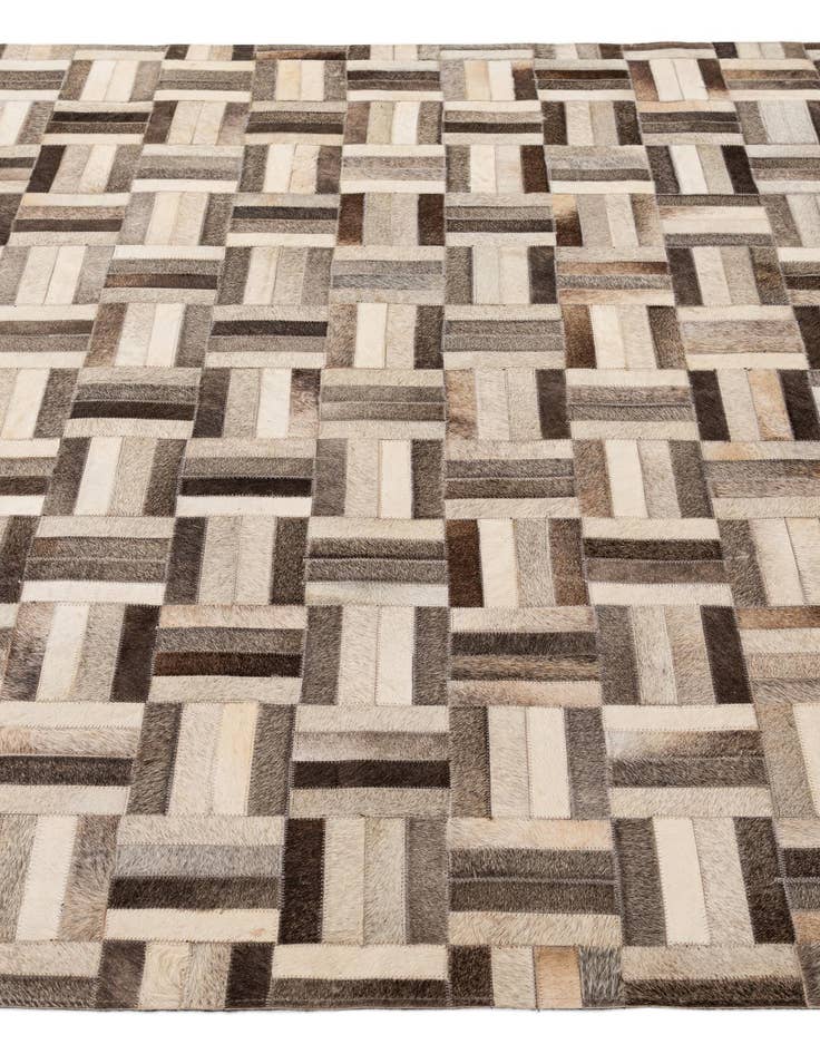 Detail image of 5' 5 x 8' 2 Cowhide - Patchwork Rug