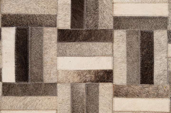 5' 5 x 8' 2 Cowhide - Patchwork Rug