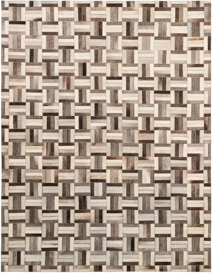 Detail image of 5' 5 x 8' 2 Cowhide - Patchwork Rug