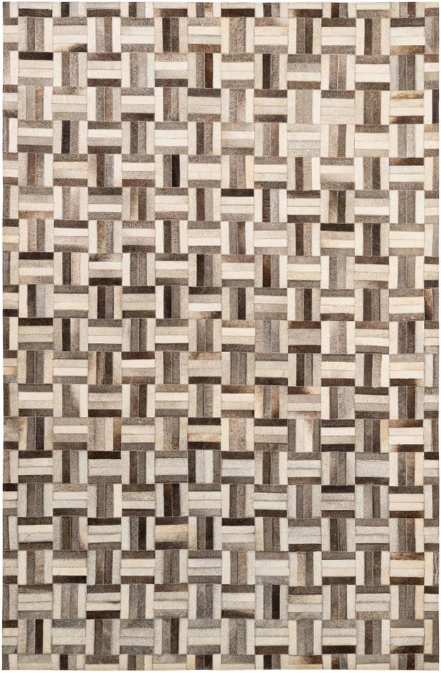 Detail image of 5' 5 x 8' 2 Cowhide - Patchwork Rug