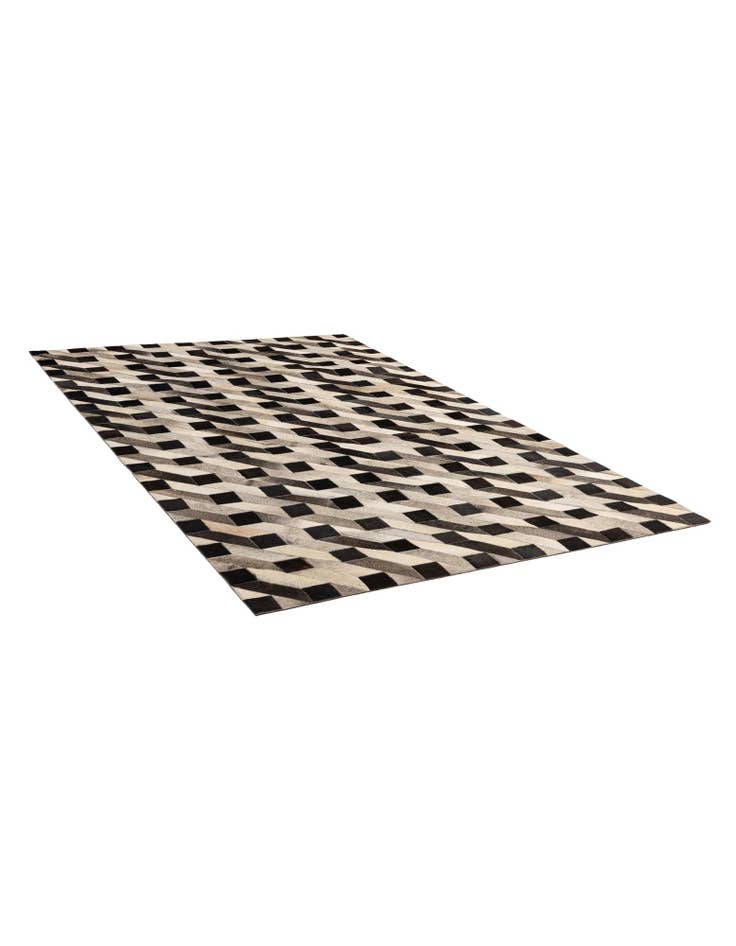 Detail image of 5' 2 x 8' 2 Cowhide - Patchwork Rug