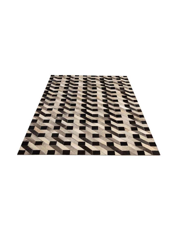 5' 2 x 8' 2 Cowhide - Patchwork Rug