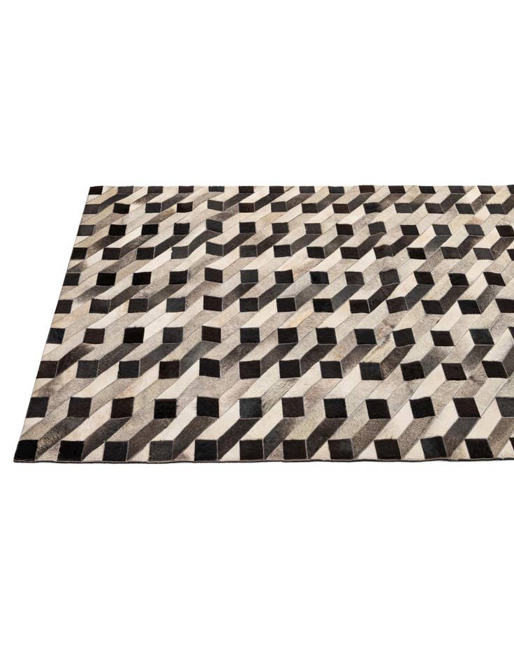 Detail image of 5' 2 x 8' 2 Cowhide - Patchwork Rug