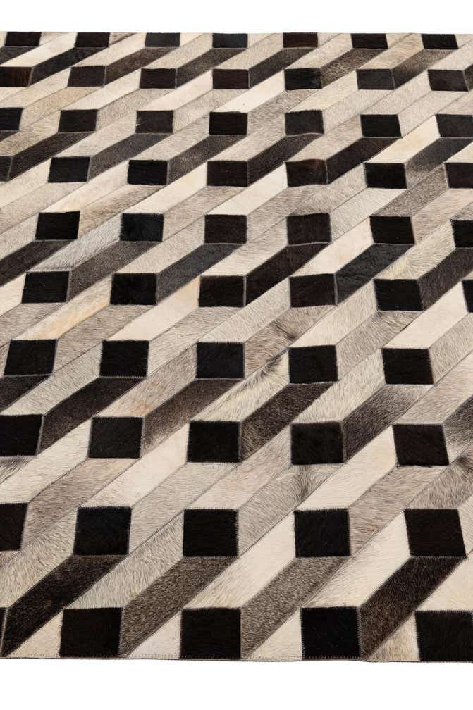 5' 2 x 8' 2 Cowhide - Patchwork Rug