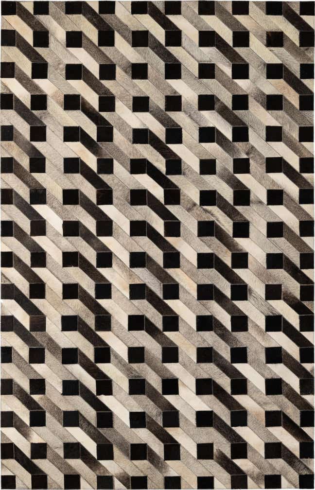 5' 2 x 8' 2 Cowhide - Patchwork Rug