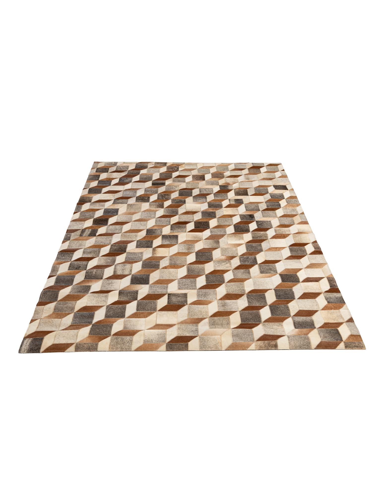 5' 2 x 7' 10 Cowhide - Patchwork Rug