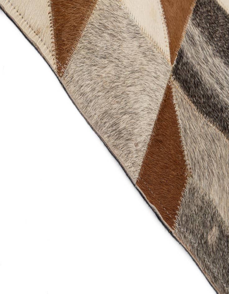 Detail image of 5' 2 x 7' 10 Cowhide - Patchwork Rug