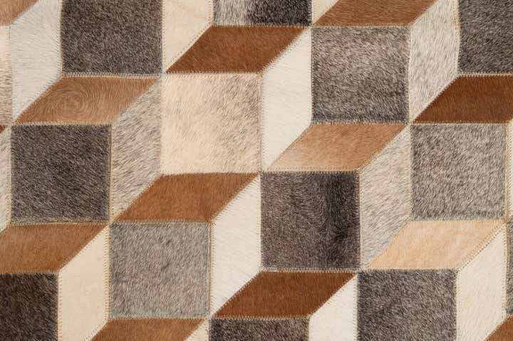 5' 2 x 7' 10 Cowhide - Patchwork Rug