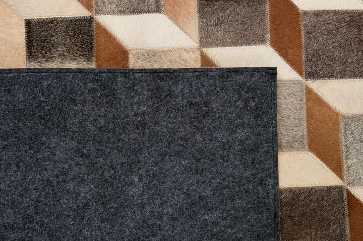 5' 2 x 7' 10 Cowhide - Patchwork Rug