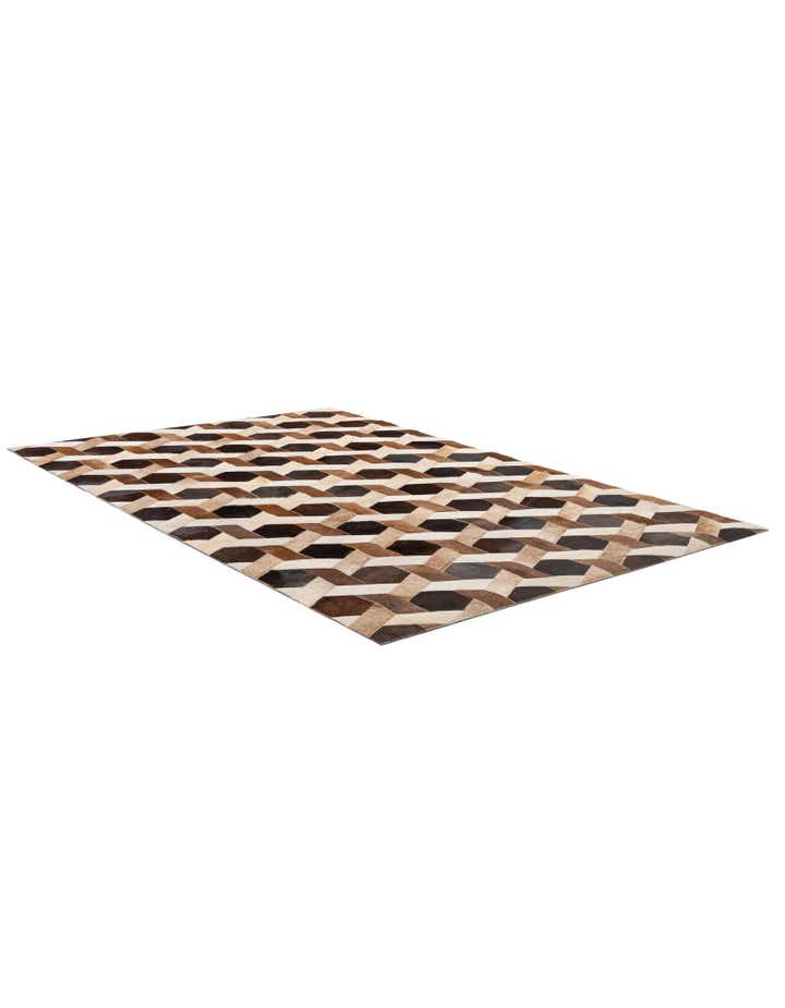 5' 2 x 7' 11 Cowhide - Patchwork Rug