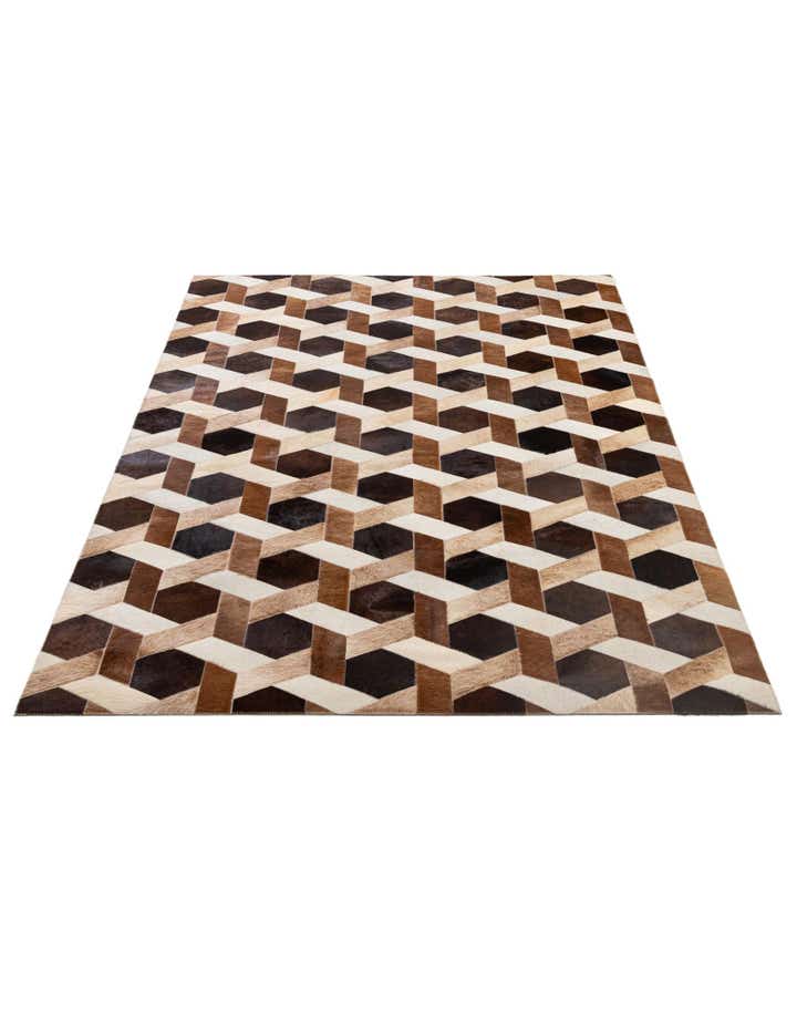 5' 2 x 7' 11 Cowhide - Patchwork Rug