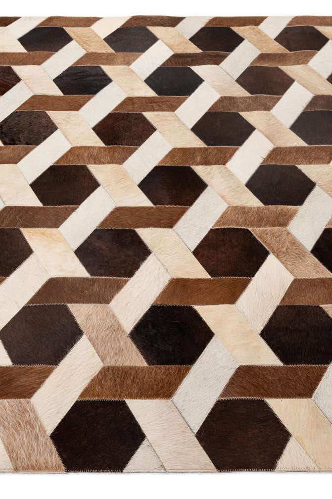 5' 2 x 7' 11 Cowhide - Patchwork Rug