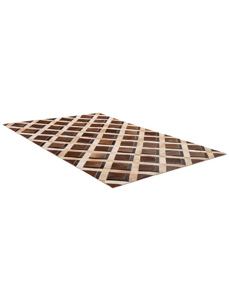 Detail image of 5' 2 x 8' Cowhide - Patchwork Rug