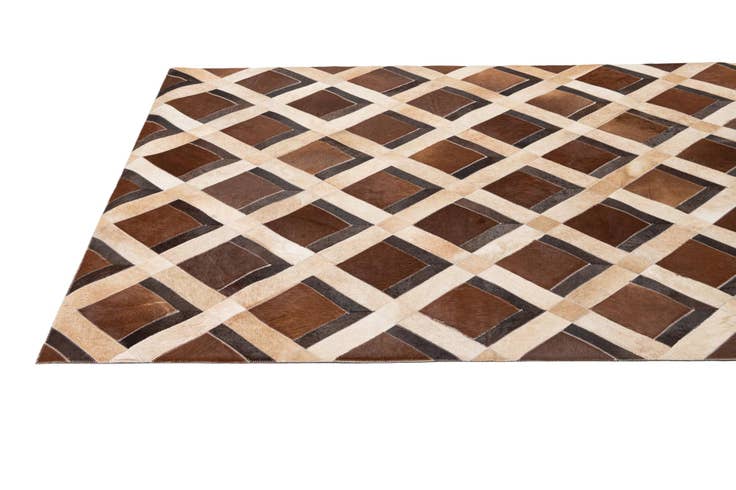 Detail image of 5' 2 x 8' Cowhide - Patchwork Rug