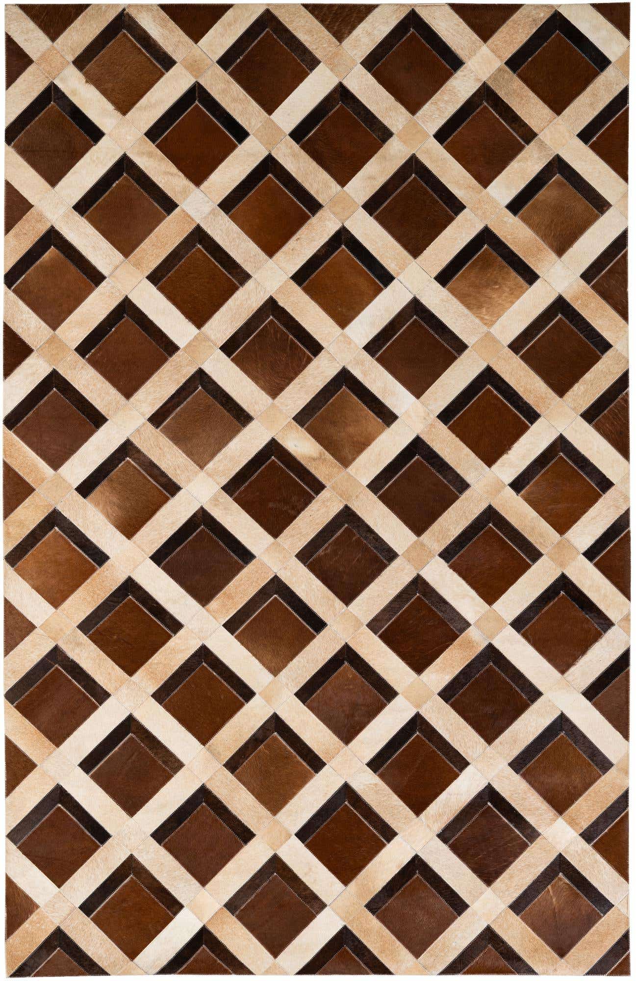 5' 2 x 8' Cowhide - Patchwork Rug