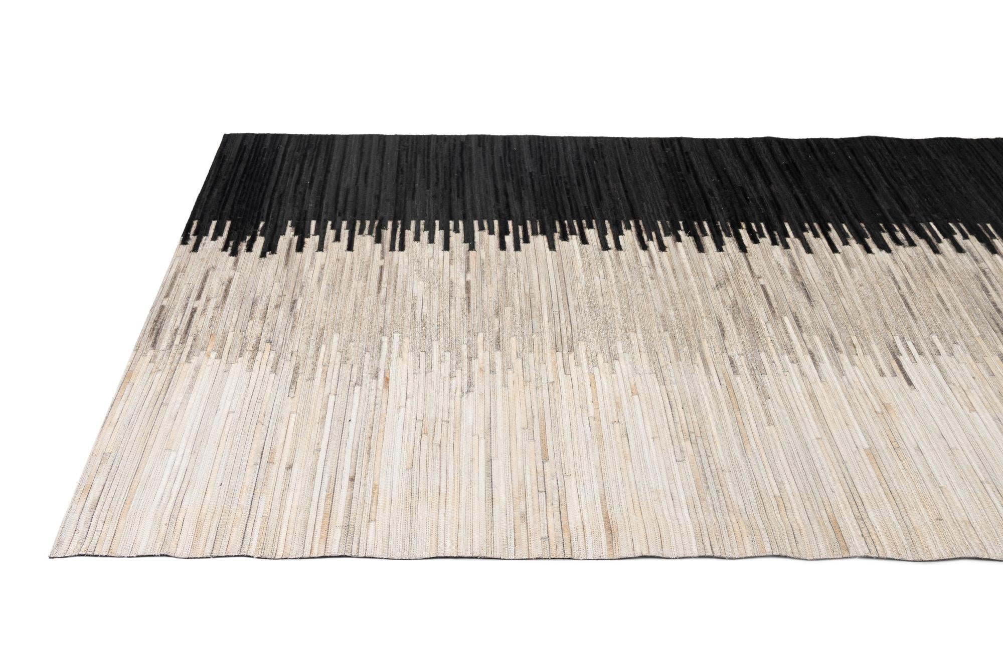 5' 6 x 8' Cowhide - Patchwork Rug