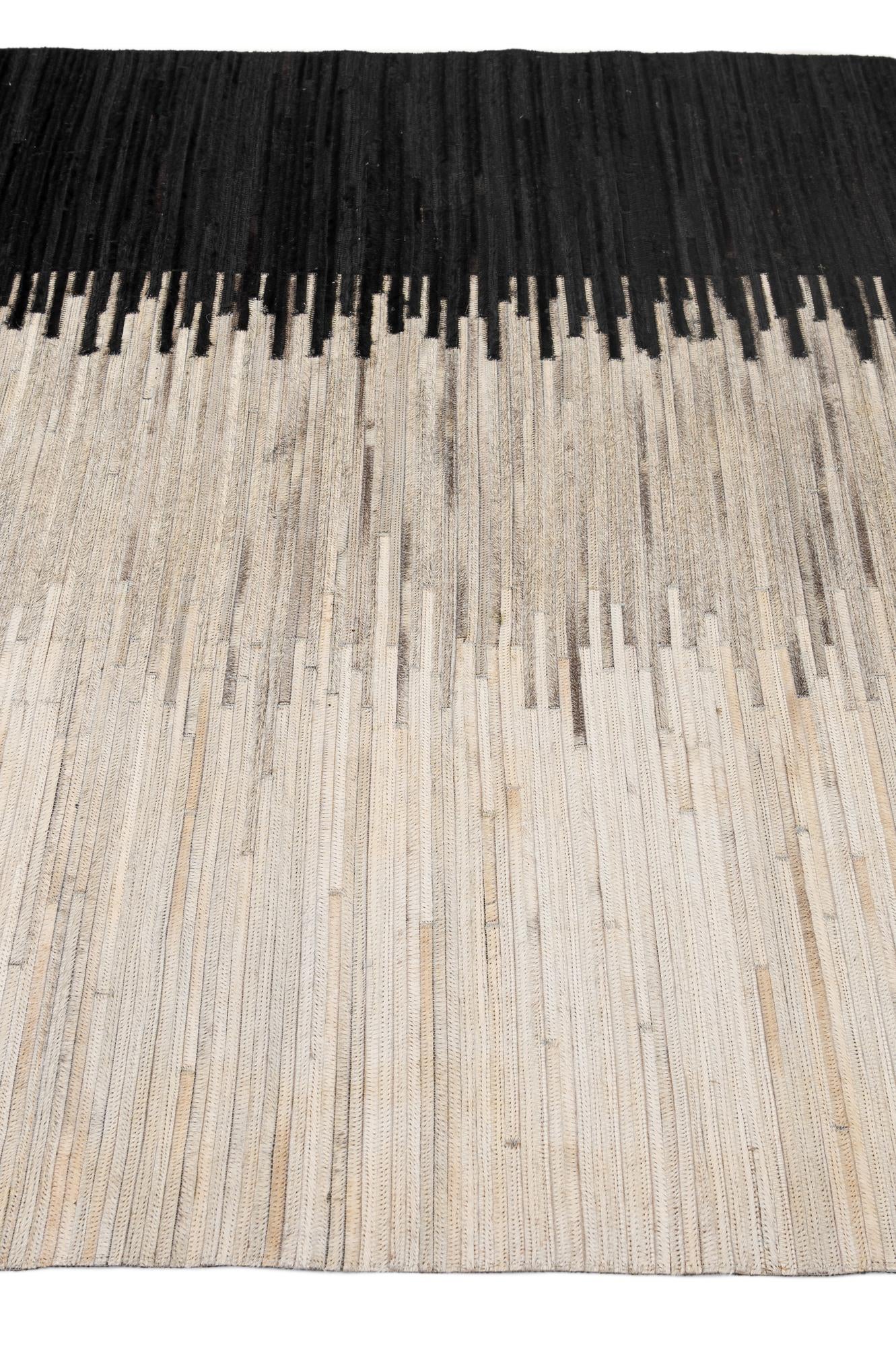 5' 6 x 8' Cowhide - Patchwork Rug