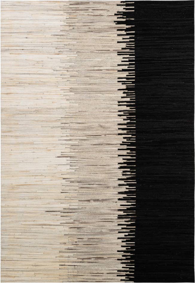 Detail image of 5' 6 x 8' Cowhide - Patchwork Rug