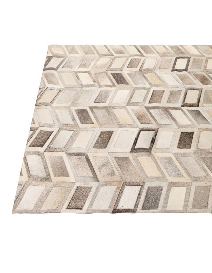 Detail image of 5' 3 x 7' 8 Cowhide - Patchwork Rug