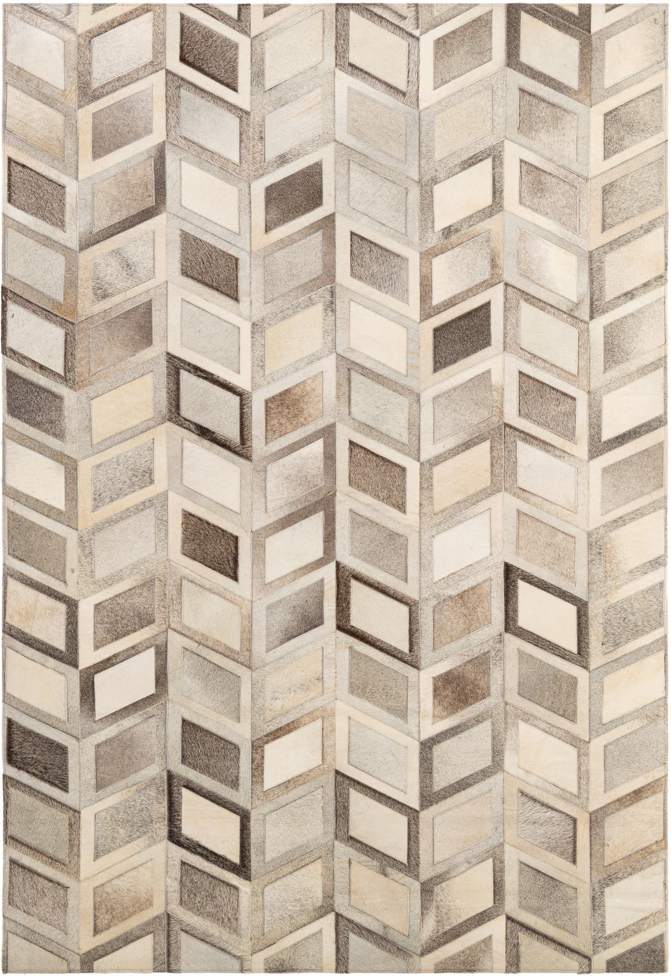 5' 3 x 7' 8 Cowhide - Patchwork Rug