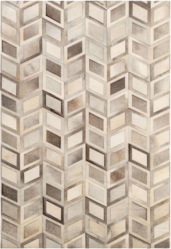5' 3 x 7' 8 Cowhide - Patchwork Rug