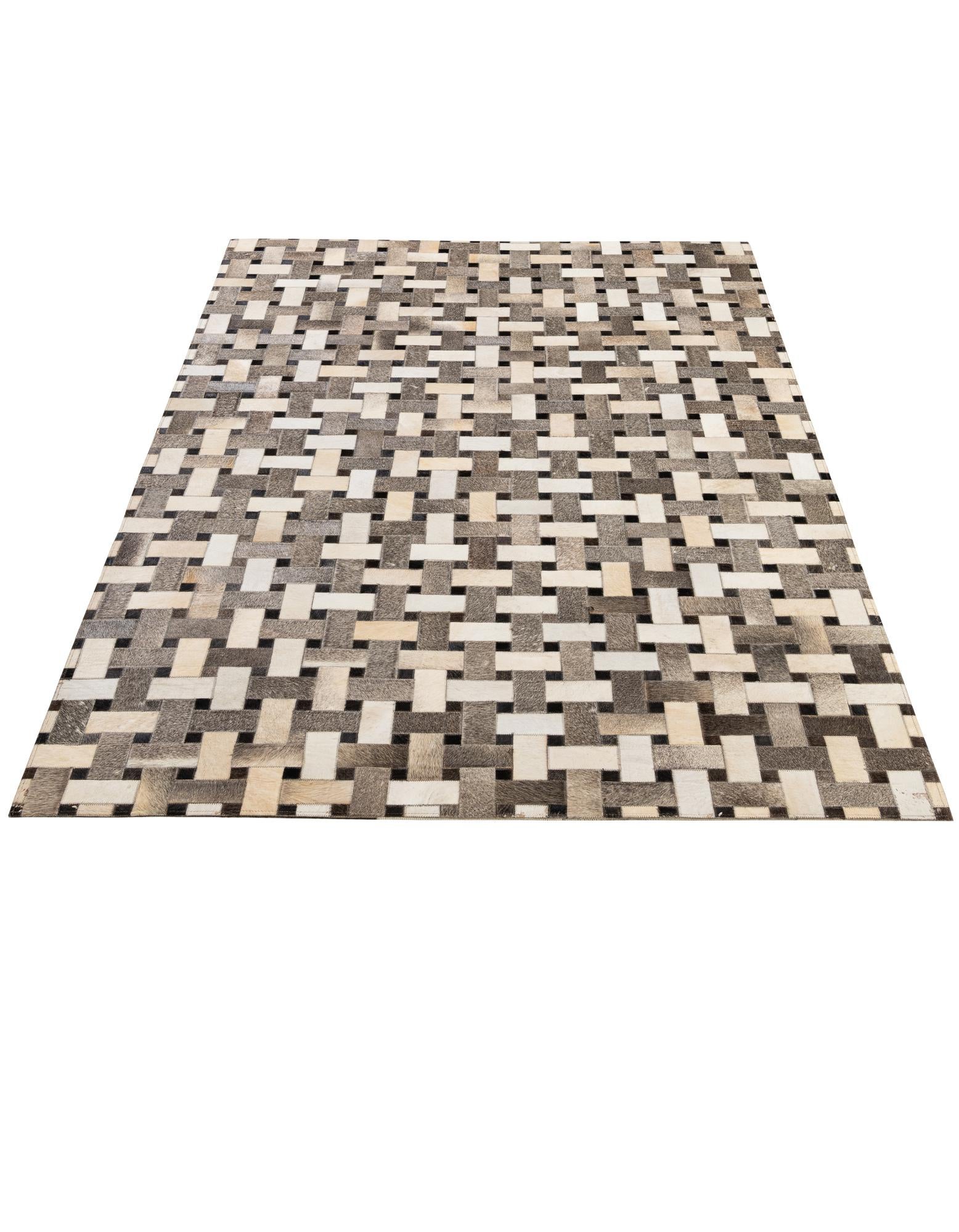 5' 2 x 8' Cowhide - Patchwork Rug