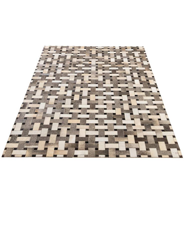 Detail image of 5' 2 x 8' Cowhide - Patchwork Rug