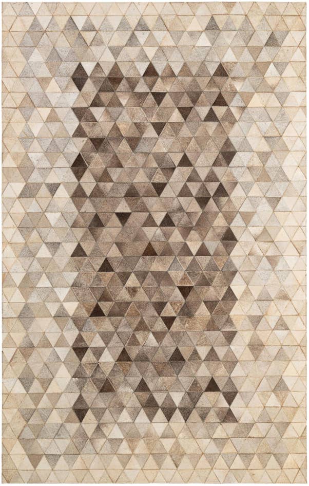 Detail image of 5' 1 x 7' 11 Cowhide - Patchwork Rug