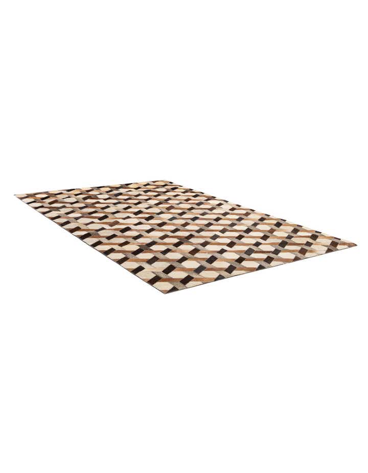 5' 2 x 7' 10 Cowhide - Patchwork Rug