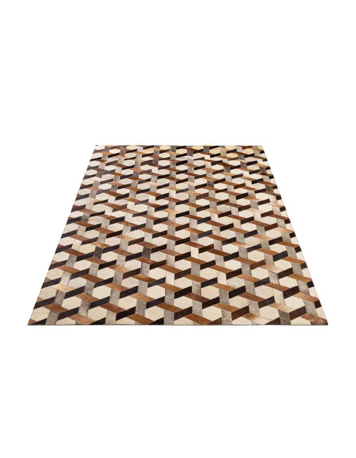 5' 2 x 7' 10 Cowhide - Patchwork Rug