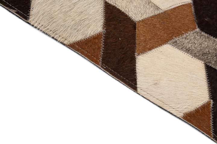 5' 2 x 7' 10 Cowhide - Patchwork Rug