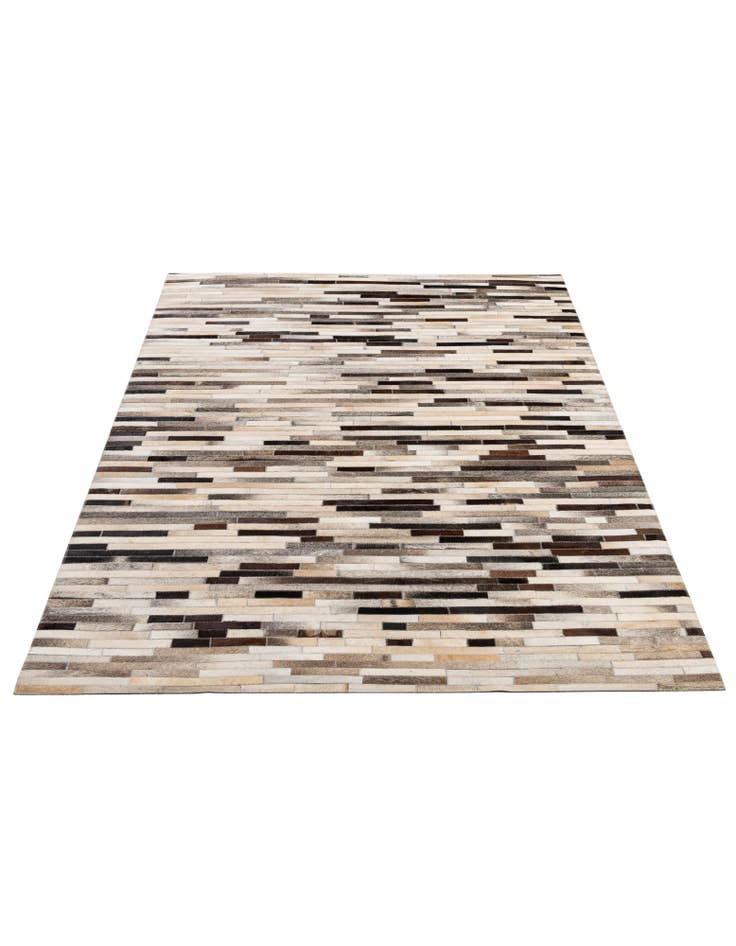 Detail image of 5' 3 x 8' Cowhide - Patchwork Rug