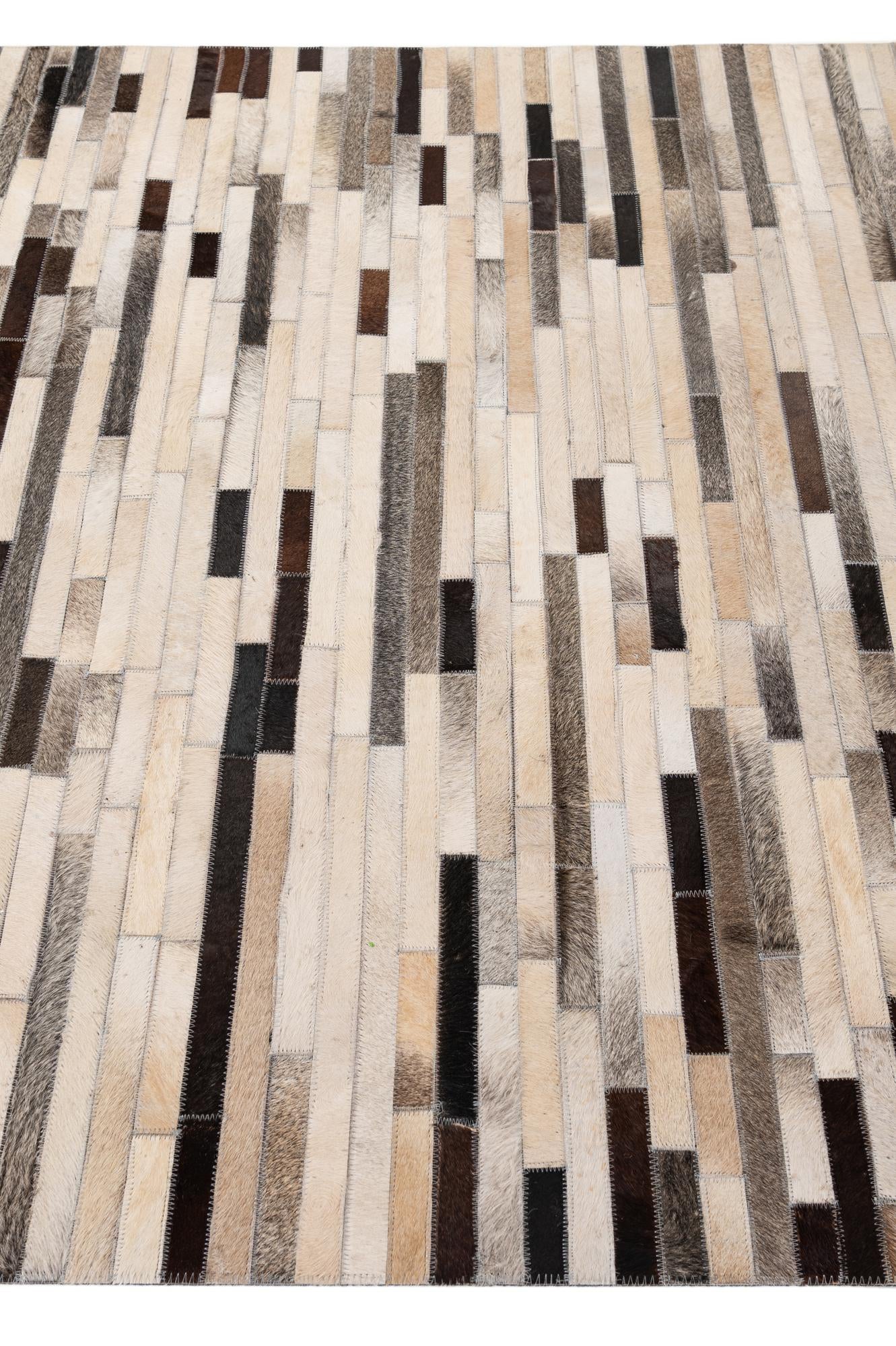 5' 1 x 7' 11 Cowhide - Patchwork Rug