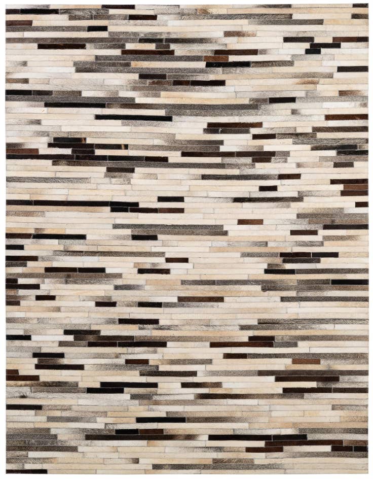Detail image of 5' 1 x 7' 11 Cowhide - Patchwork Rug