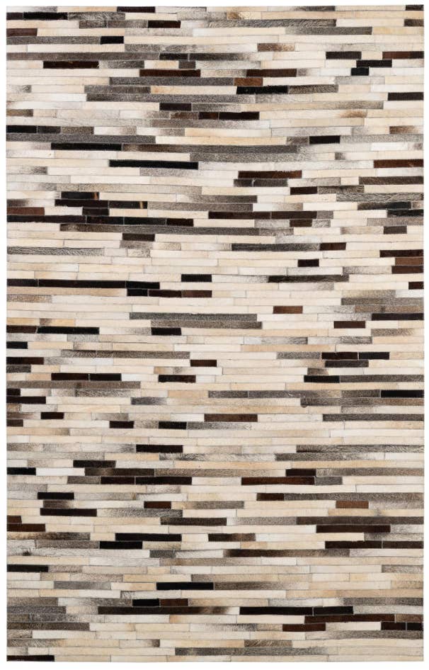 Detail image of 5' 1 x 7' 11 Cowhide - Patchwork Rug