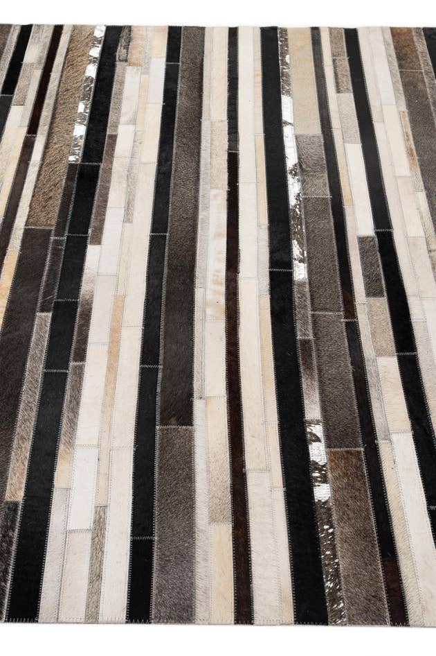 Detail image of 5' x 8' Cowhide - Patchwork Rug