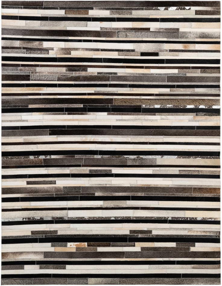 Detail image of 5' x 8' Cowhide - Patchwork Rug