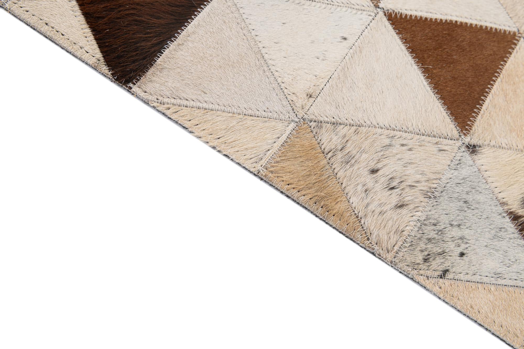 5' x 7' 11 Cowhide - Patchwork Rug