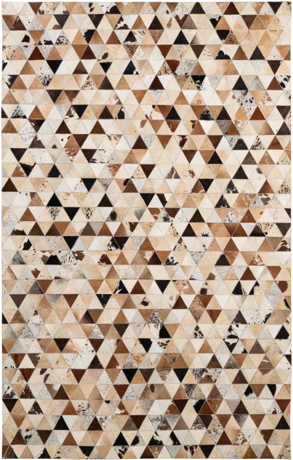 Detail image of 5' x 7' 11 Cowhide - Patchwork Rug