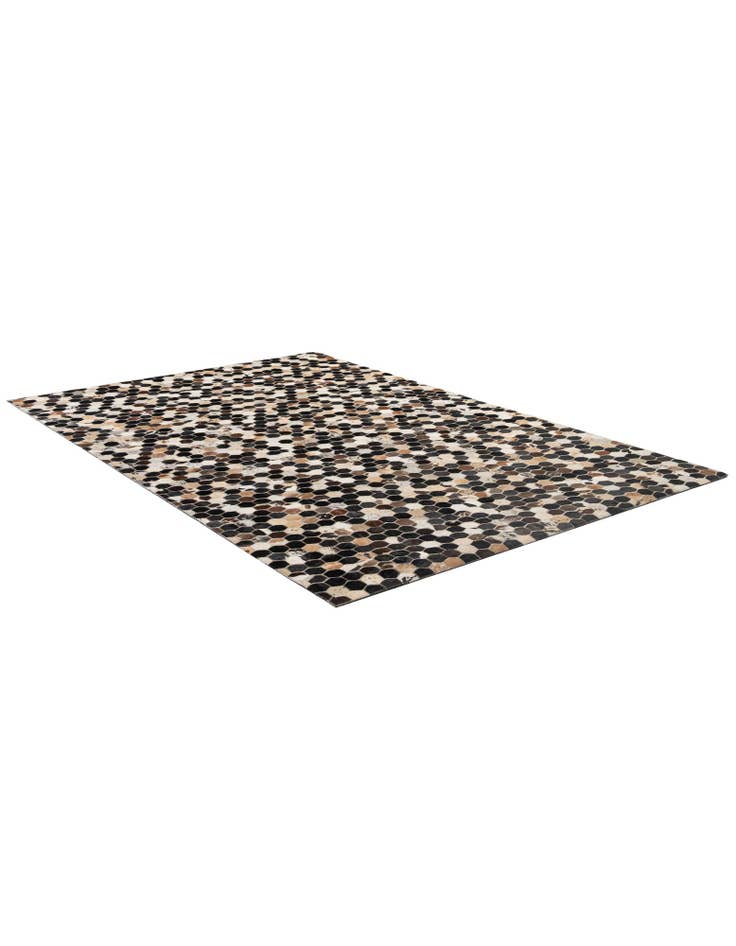 Detail image of 5' 1 x 7' 11 Cowhide - Patchwork Rug