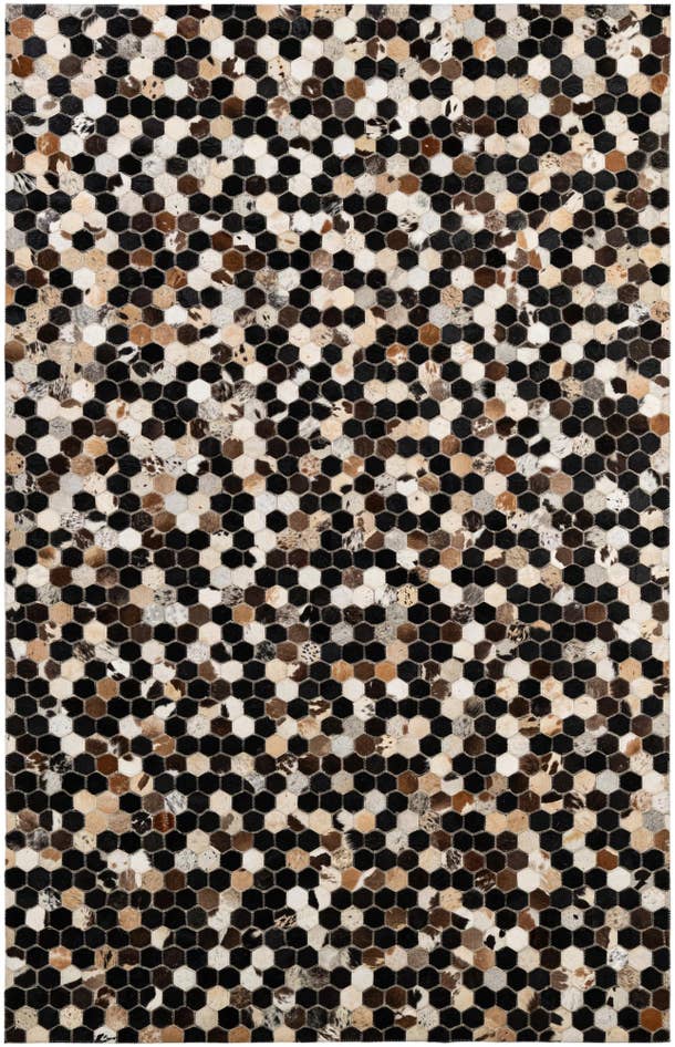 Detail image of 5' 1 x 7' 11 Cowhide - Patchwork Rug