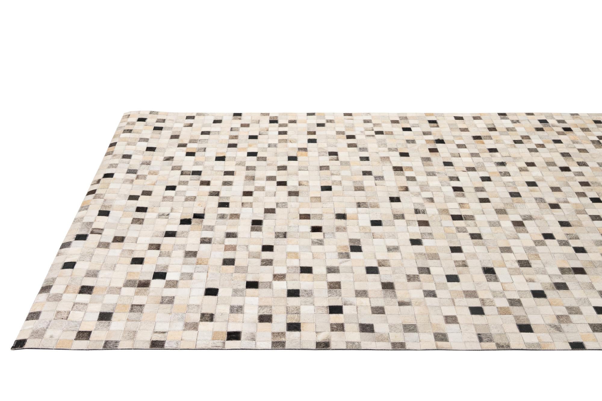 5' x 7' 11 Cowhide - Patchwork Rug