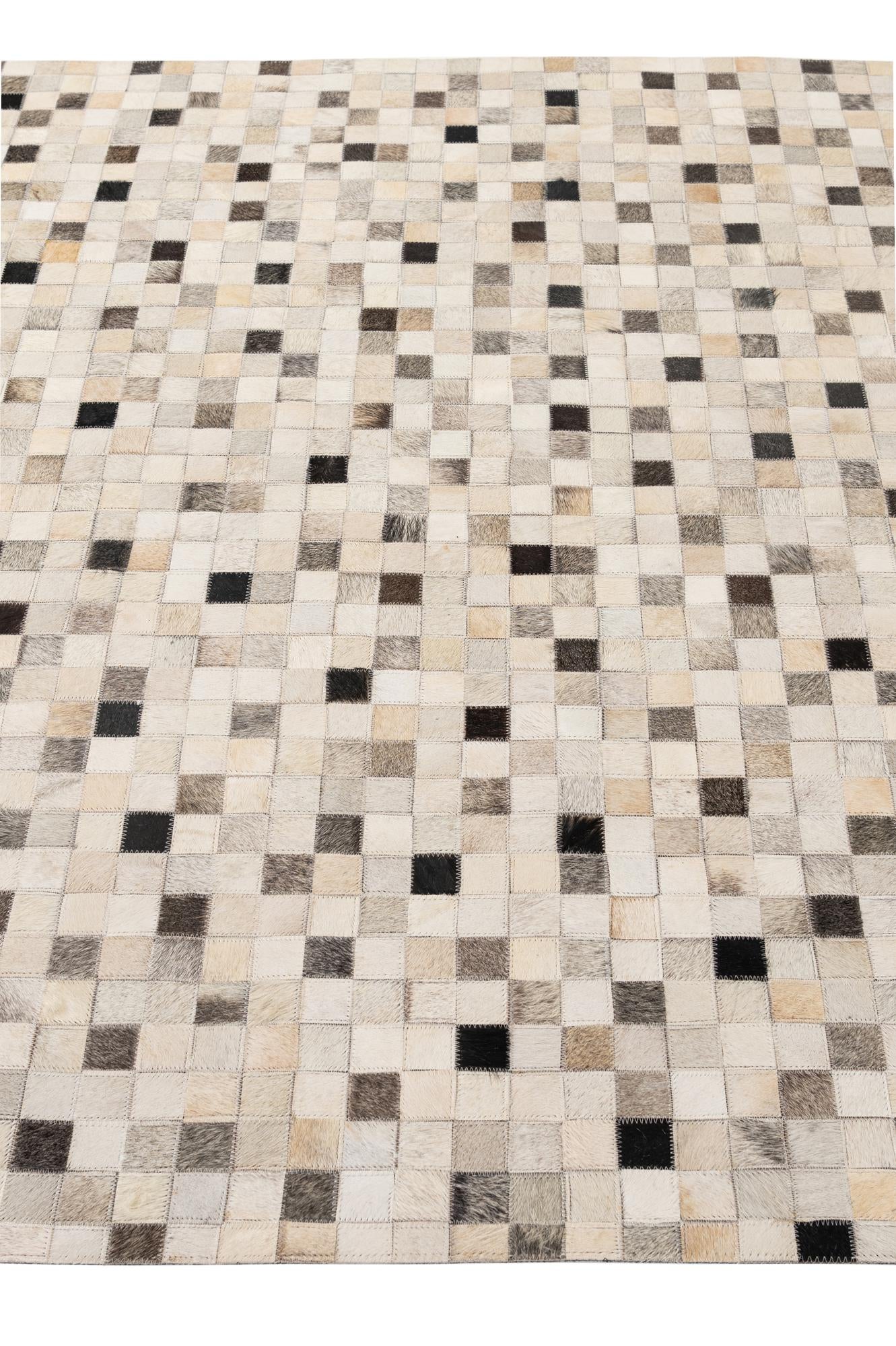5' x 7' 11 Cowhide - Patchwork Rug