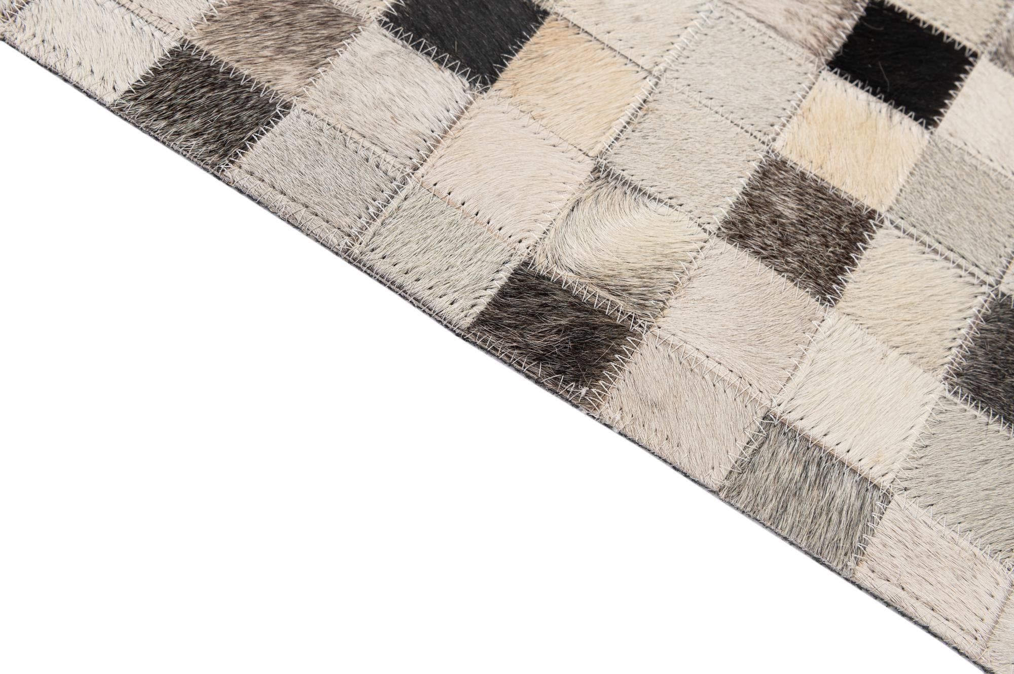 5' x 7' 11 Cowhide - Patchwork Rug