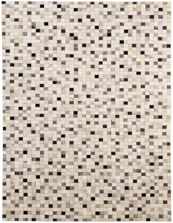 Detail image of 5' x 7' 11 Cowhide - Patchwork Rug