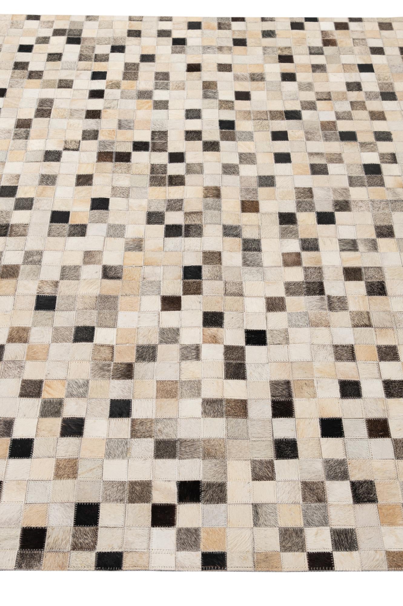 5' 1 x 7' 11 Cowhide - Patchwork Rug