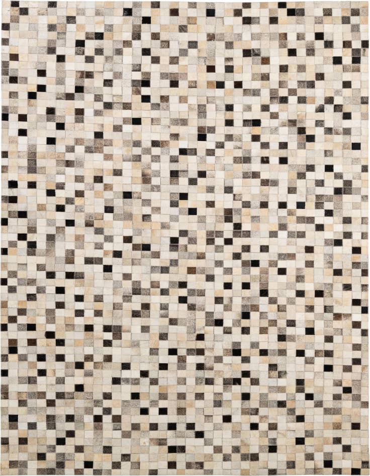 Detail image of 5' 1 x 7' 11 Cowhide - Patchwork Rug