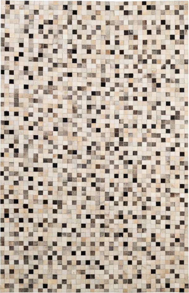 Detail image of 5' 1 x 7' 11 Cowhide - Patchwork Rug